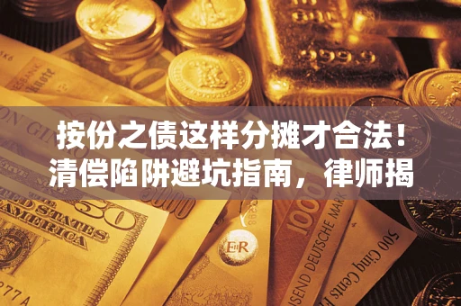 北京按份之债这样分摊才合法！清偿陷阱避坑指南，律师揭秘关键条款