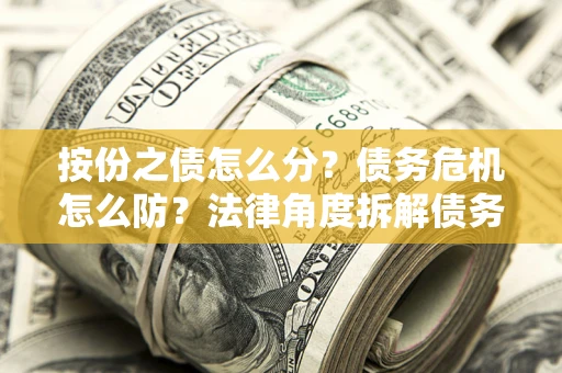 北京按份之债怎么分？债务危机怎么防？法律角度拆解债务分配与风险自保指南