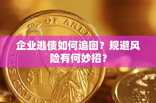 北京企业逃债如何追回？规避风险有何妙招？
