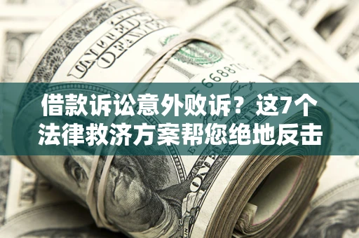 北京借款诉讼意外败诉？这7个法律救济方案帮您绝地反击！
