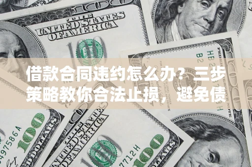 北京借款合同违约怎么办？三步策略教你合法止损，避免债务危机升级