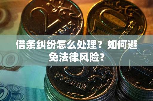 北京借条纠纷怎么处理？如何避免法律风险？